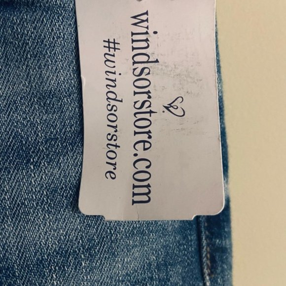 NWT Oasis by Eunina Tobi Super High Rise Mom Ankle Distressed Jeans Size 0 - Picture 8 of 16